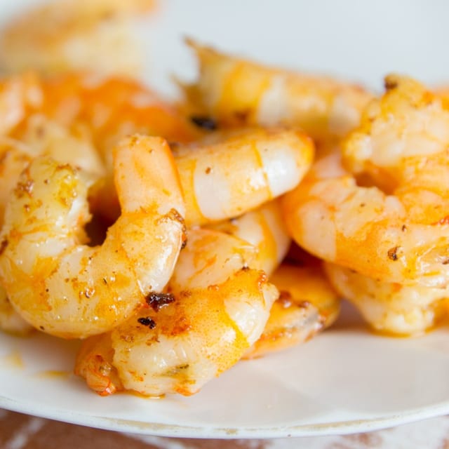 Shrimp Scampi Platter.