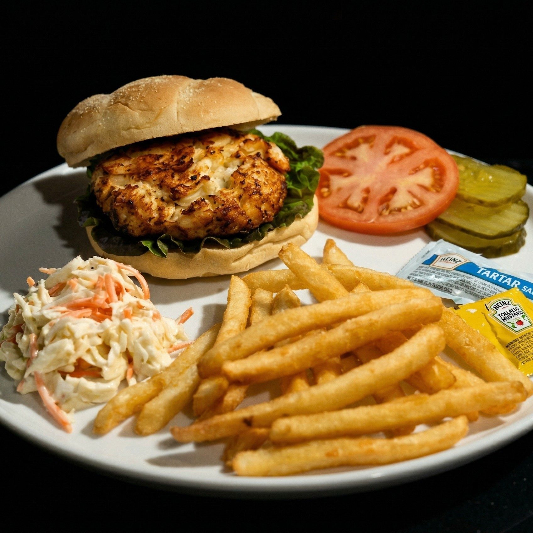 Crab Cake Sandwich.