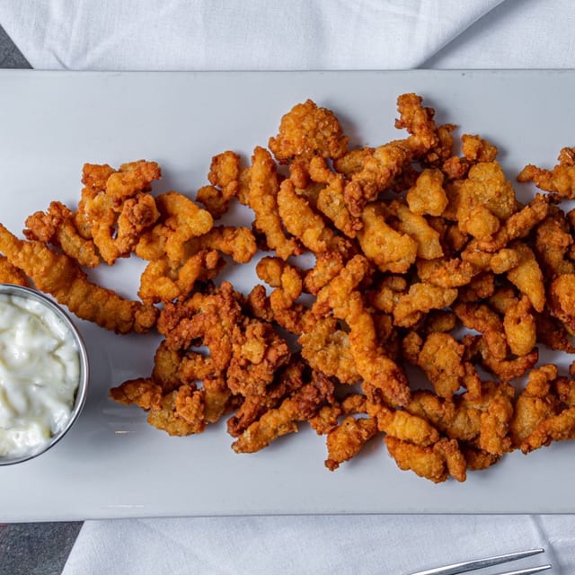 Fried Clams Strips.