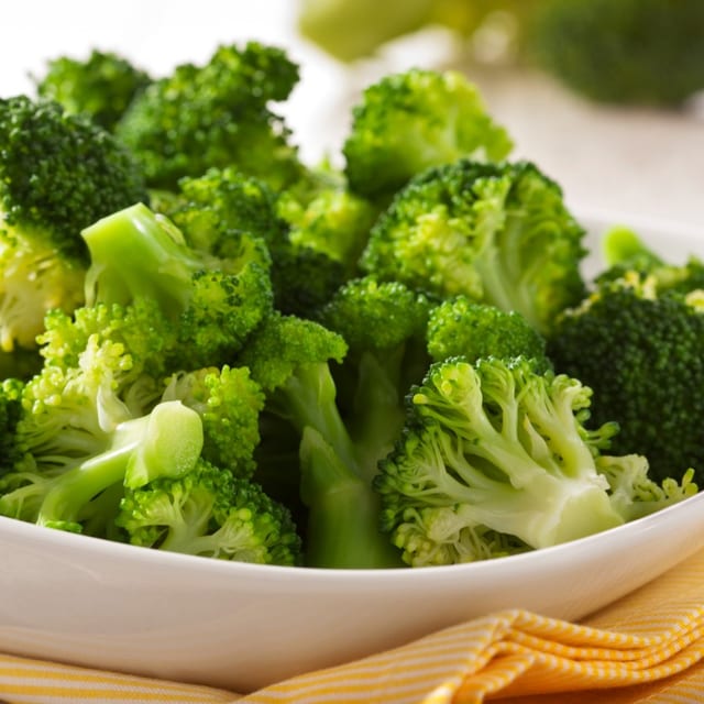 Steamed Broccoli.