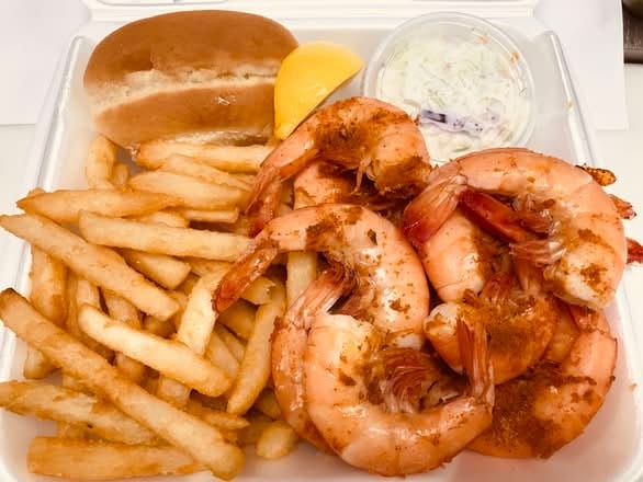 Spiced Shrimp Platter.
